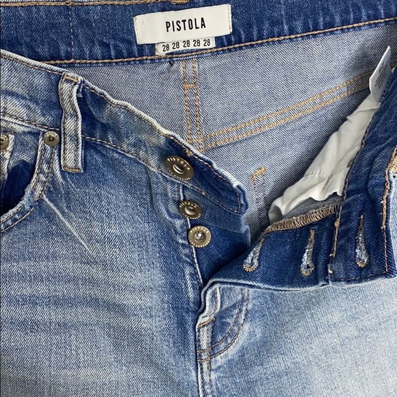 PISTOLA NICA LIGHT WASH HIGH RISE Jeans size 28 - Picture 4 of 9
